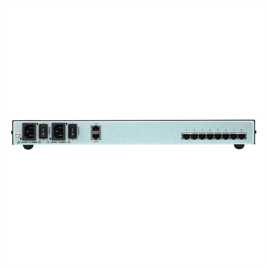 ATEN SN0108CO 8-Port Serieller Konsolen Server mit Dual-Strom/LAN