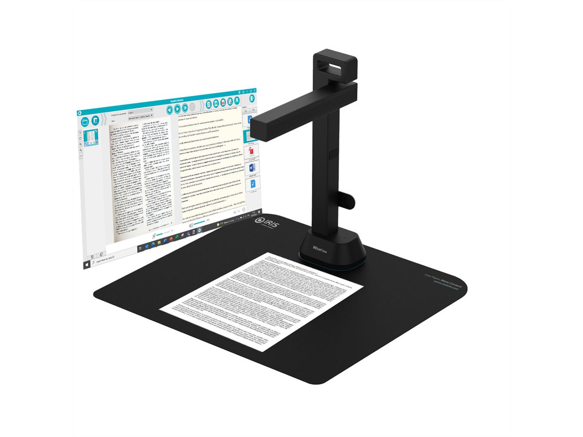 IRIScan Desk 6 Pro Dyslexic A3 Dokumentenscanner, Mobiler Desktop-Kamerascanner