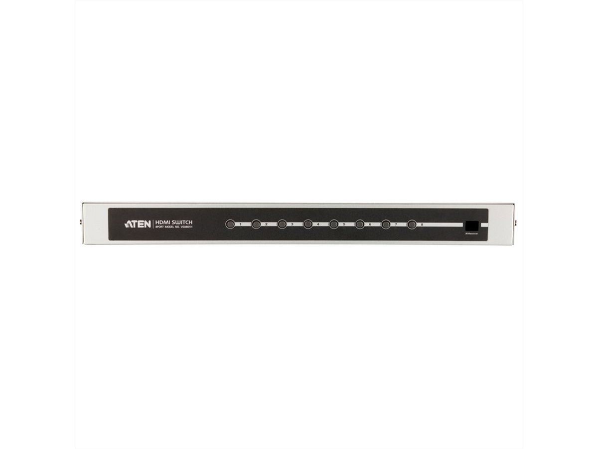 ATEN VS0801H HDMI-A/V-Switch mit 8 Ports und Infrarot-Fernbedienung