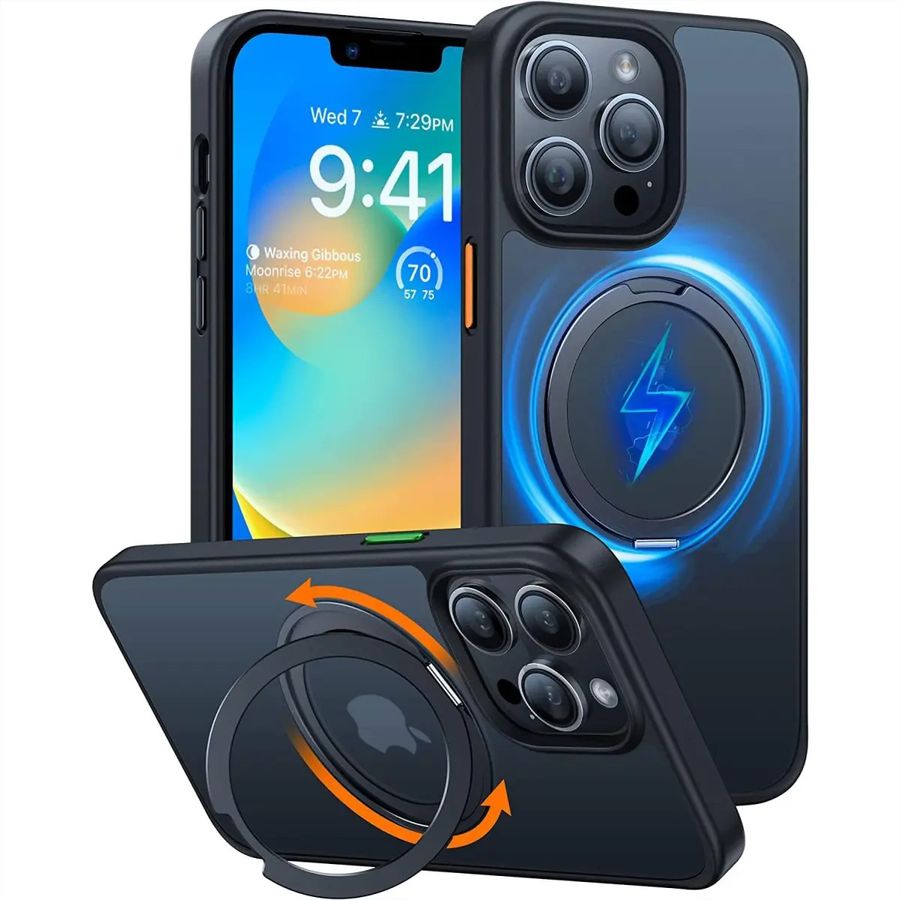 Torras UPRO Ostand Pro Case, iPhone 14 Pro, MagSafe, noir