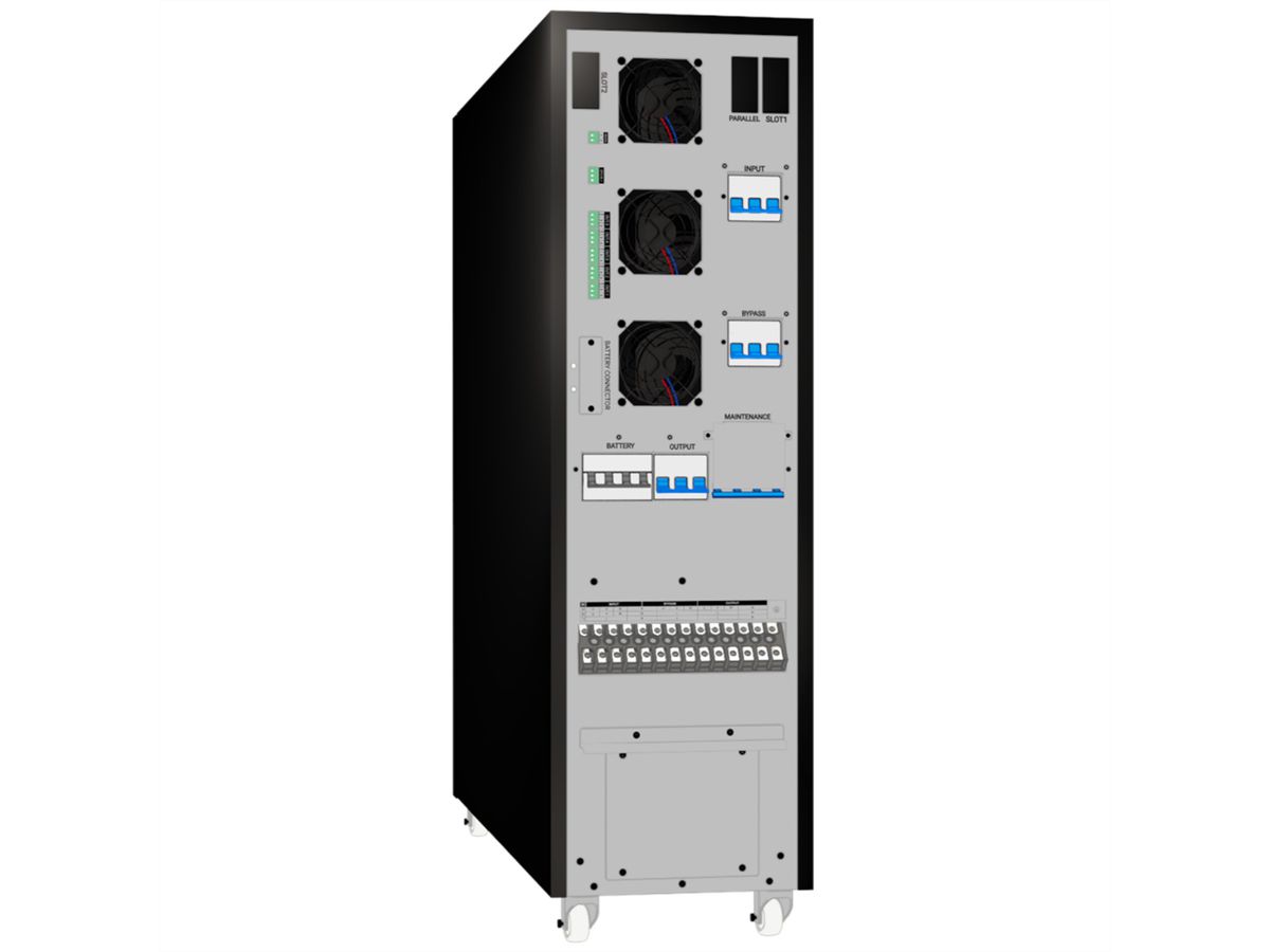 AEC IST7 10kVA - Online Tower USV –  40x 9Ah Batterien – 10 Min. Autonomie bei 100% Last
