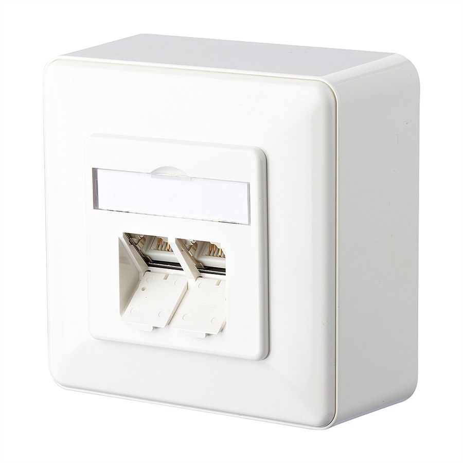 METZ CONNECT E-DAT C6 2 Port AP, reinweiß