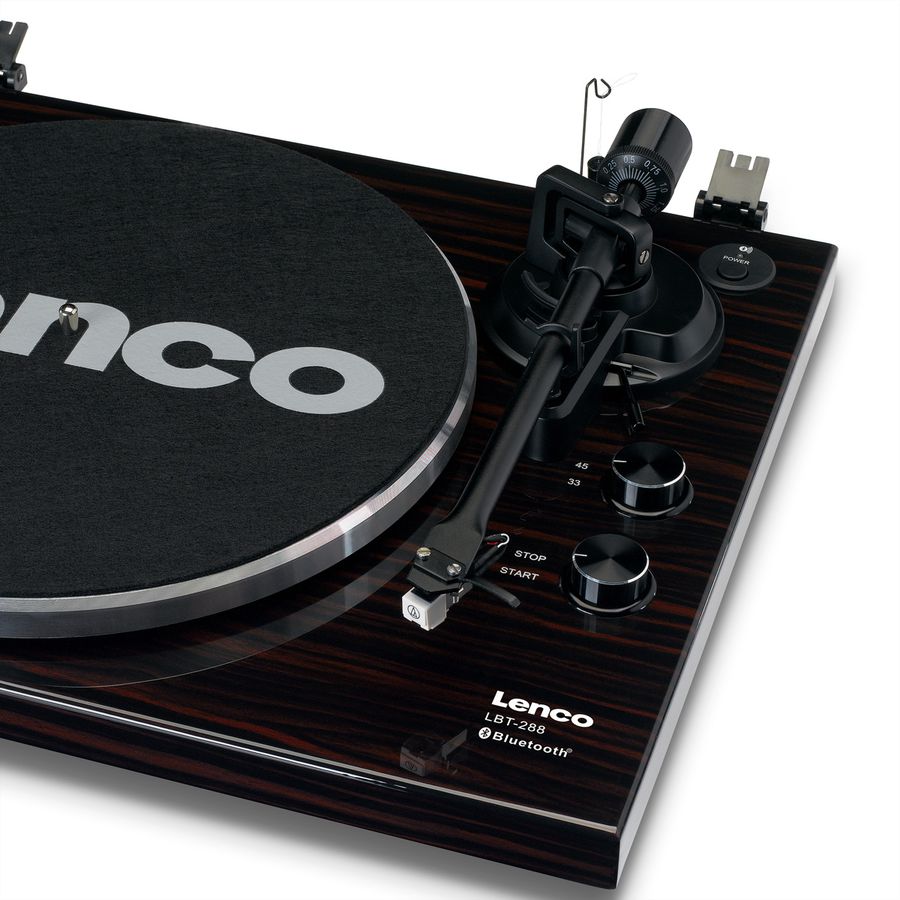 Lenco Platine vinyle LBT-288WA, noir / marron