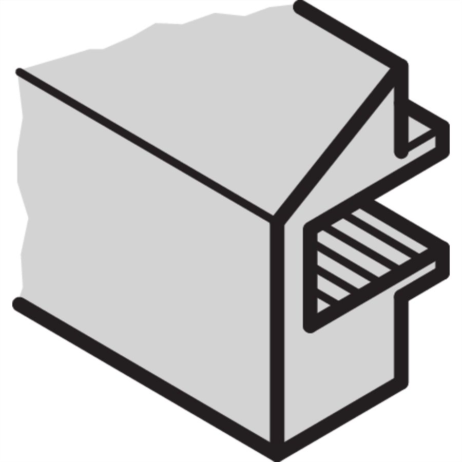 Éléments de design de boîtier PropacPRO SCHROFF, forme 2, RAL 5007, 63 CV