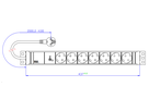 BACHMANN 19" 1,5UH 7xCEE7/3 ws 1xSPD-Plus 2,0m CEE7/7