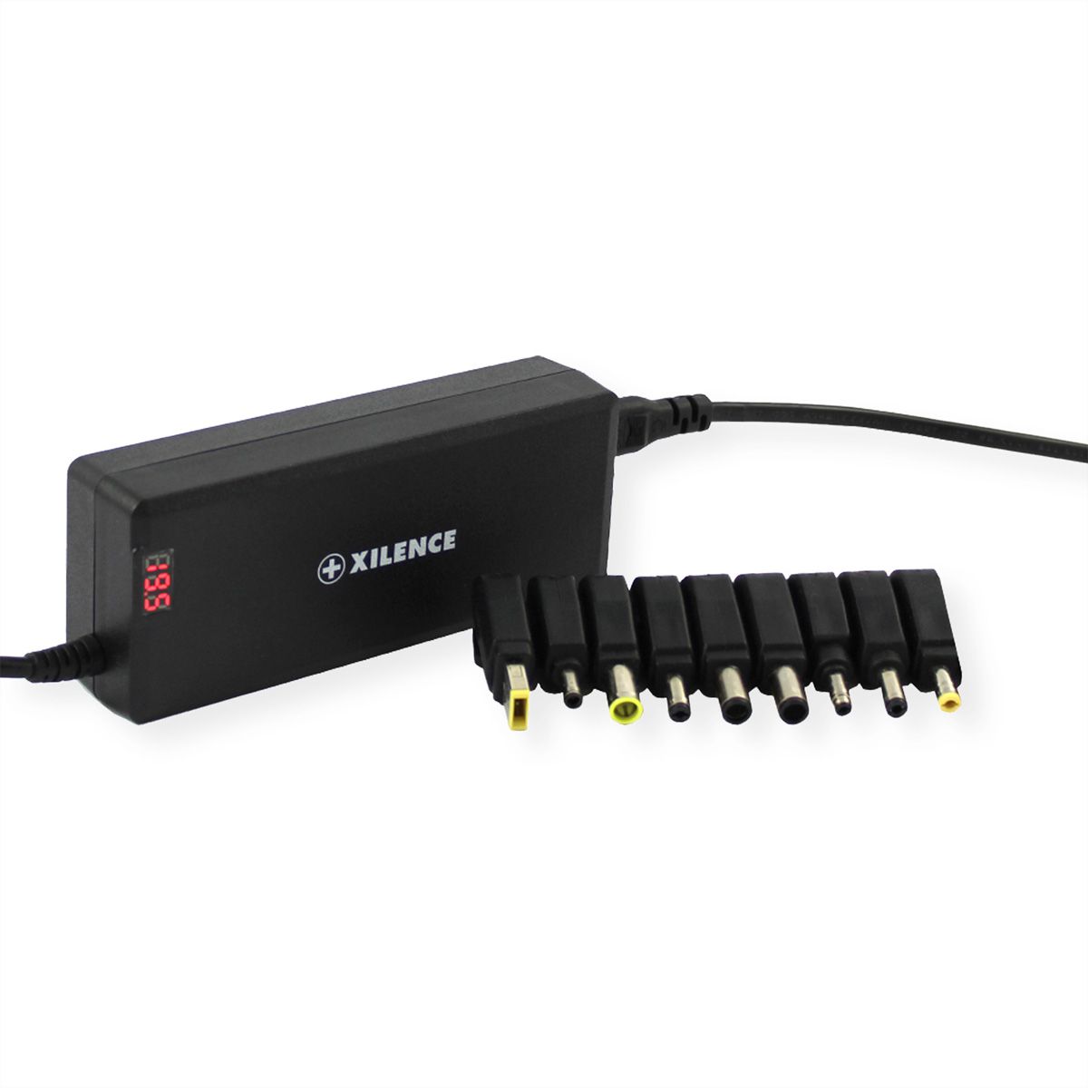 Xilence XM010 Universal Notebook Ladegerät, 9 Adapter, LED Anzeige, 90W