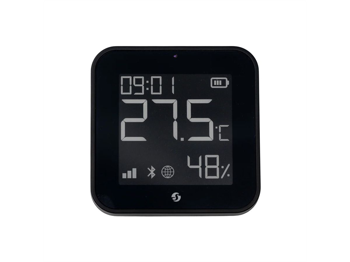 Shelly Luft & Feuchtsdisplay Blu , Zigbee, schwarz