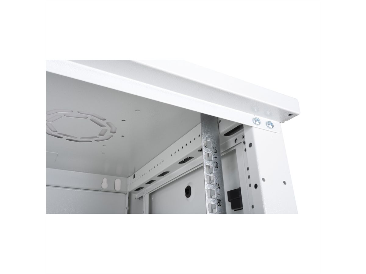 ROLINE 19" Boîtier mural Basic Plus 15U, 600x450 LxP gris