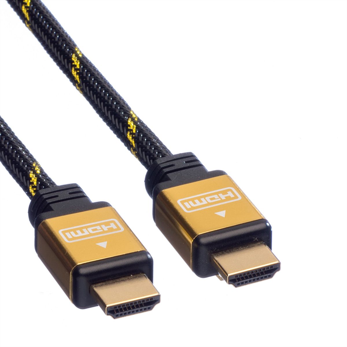 ROLINE GOLD HDMI High Speed Kabel mit Ethernet, 2 m
