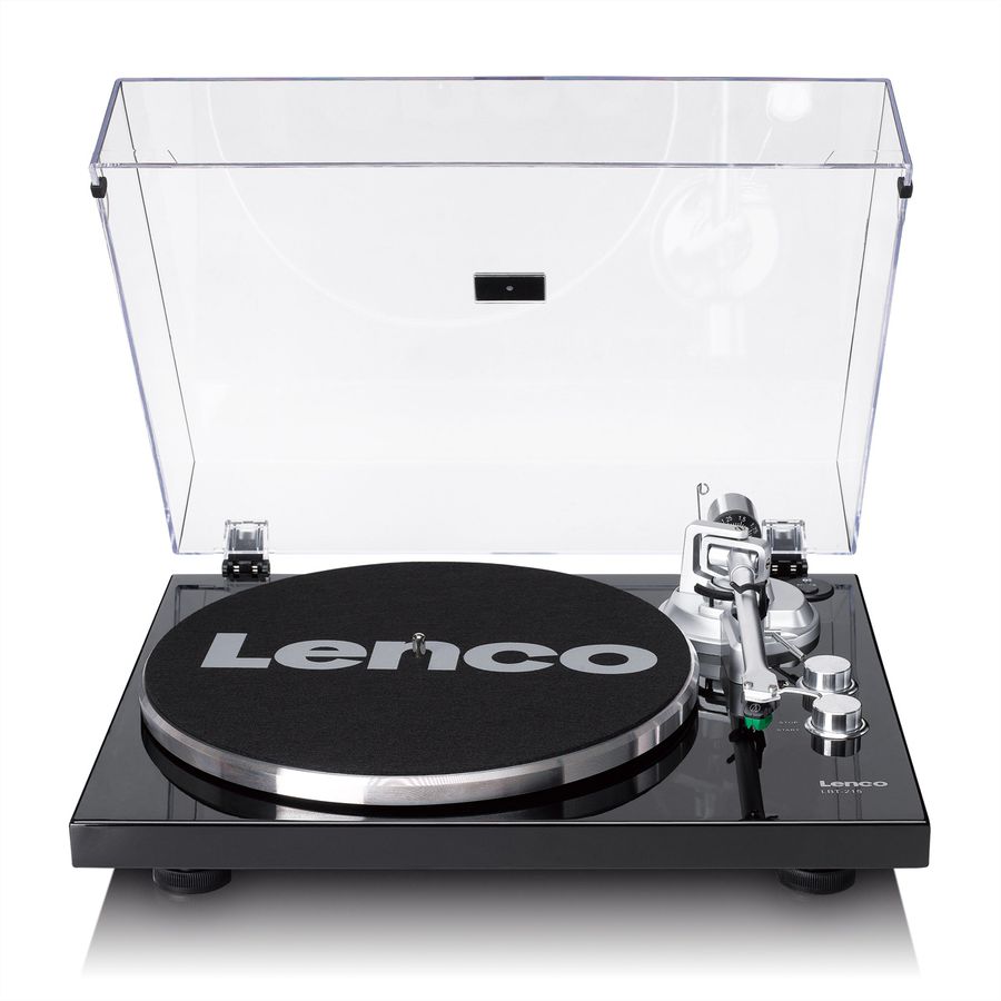 Lenco Platine vinyle LBT-215BK, MP3-Direktencoding, USB, 33U/min&45U/min