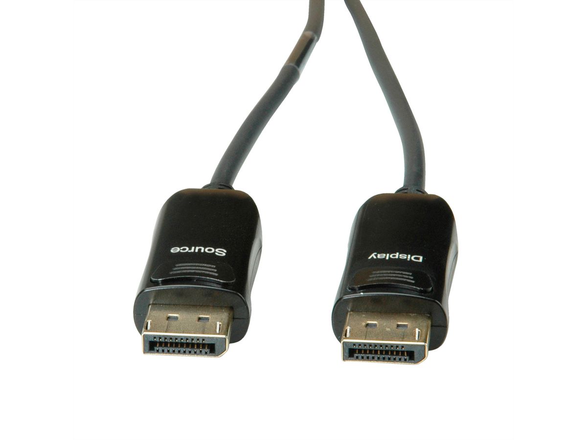 ROLINE Câble DisplayPort v1.4 (AOC), M/M, 50 m