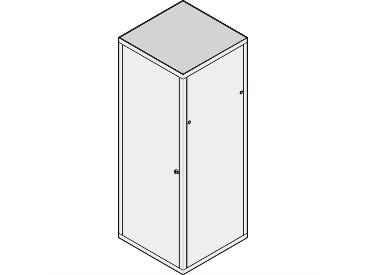 SCHROFF Dach, einliegend, RAL 7030 - DACH, EINLIEG.600B 600T 7021