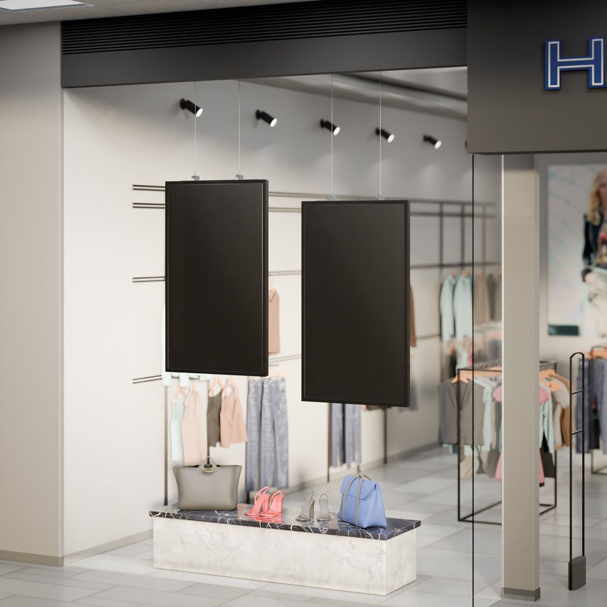 Hagor support de câble métallique OM55N, couverture arrière incluse