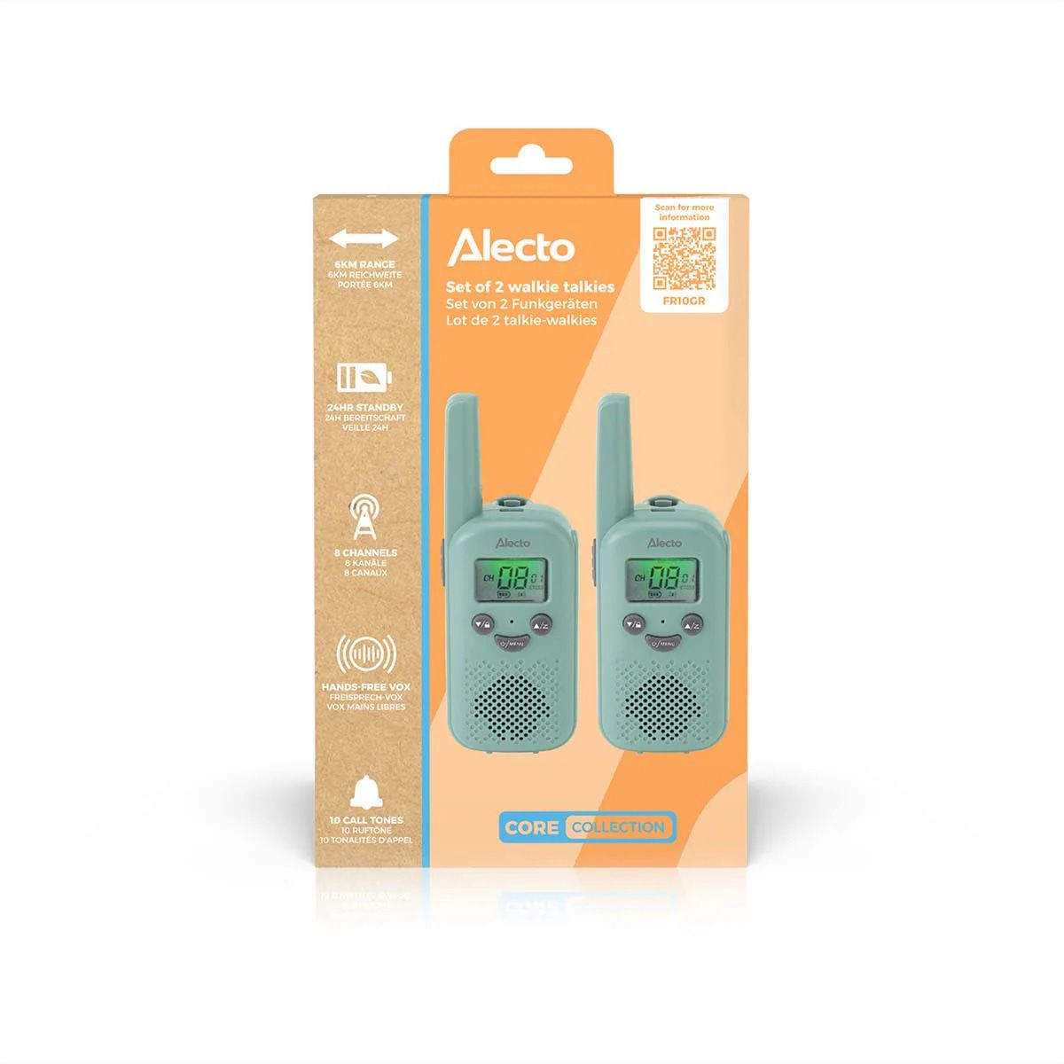 Talkie-walkie Alecto FR10GR, Vert menthe