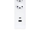 Steffen Steckdosenleiste IQ 3fach , PRO 3xT13 + 1xUSB-A 18W + 1xUSB-C PD 20W, 3m, weiss