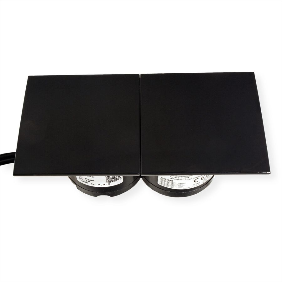 BACHMANN DUE 2x Couverture, mesure p.Ph.3H05VV-F 5G4 CEE 3x32A Lan, noir