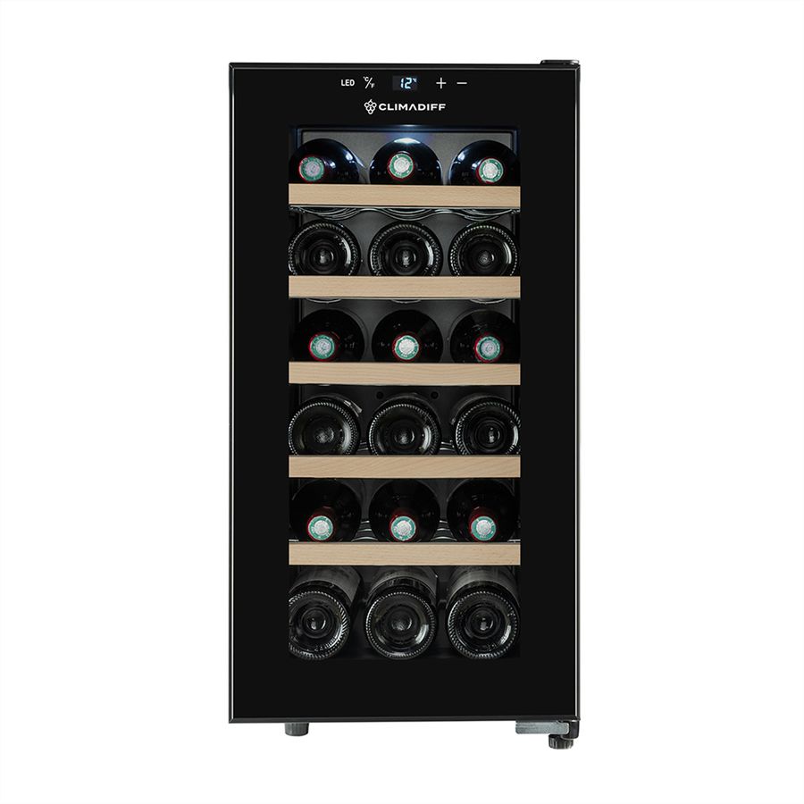 Climadiff Weinkühlschrank CUVEE18, Freistehend, 1 Zone, 18 Flaschen