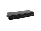 EXSYS EX-11220HMVS HUB 10 ports USB 3.2 Gen 1 Métal VIA VL811+ Chipset