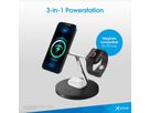Xlayer Magfix Pro Powerstation 3 in 1 Output:Phone 15W,Watch 2W,Pods 3W, black