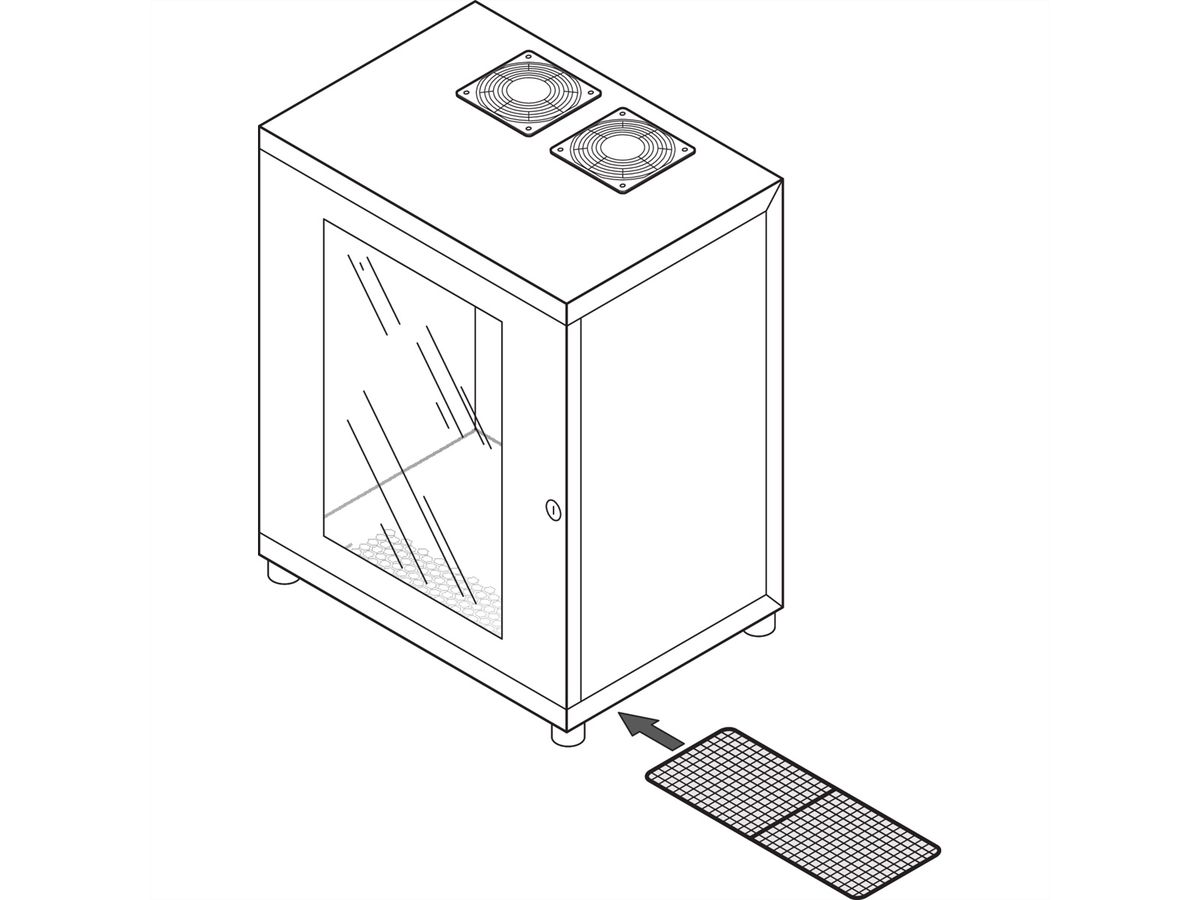 Kit de filtre à air SCHROFF Epcase pour mallette 10'' (x3)