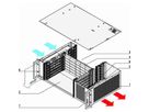 SCHROFF 2 HE, 4 Slot, mit Rear I/O und ATX-Netzgerät - BGTR 2HE 275T 4SL CPCI ATX