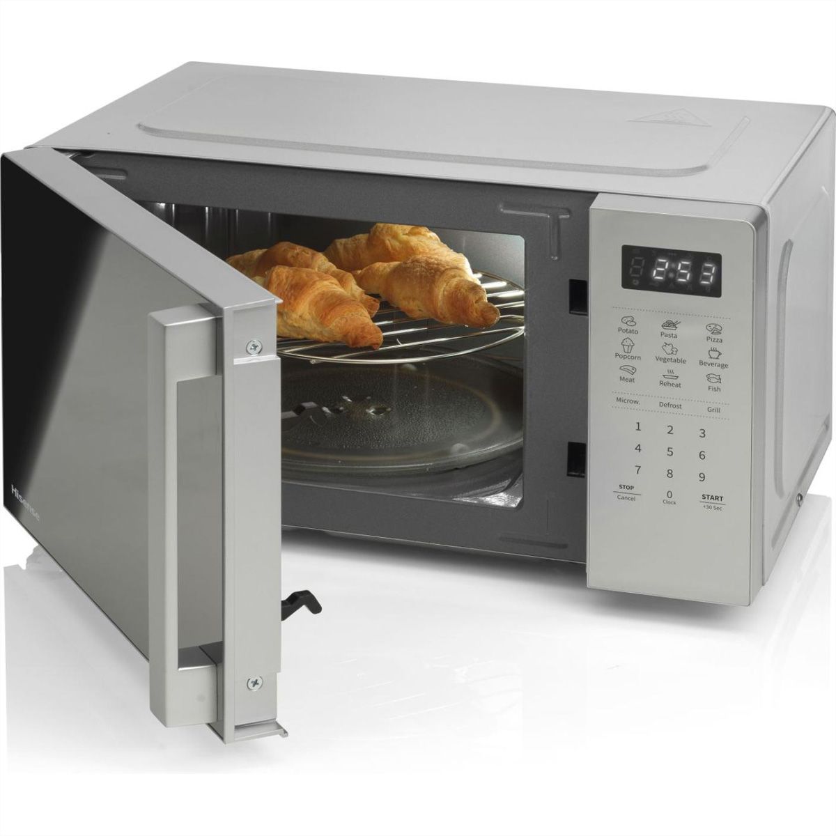 Hisense Mikrowelle H20MOMS4HG, 20L, mit Grill, silber