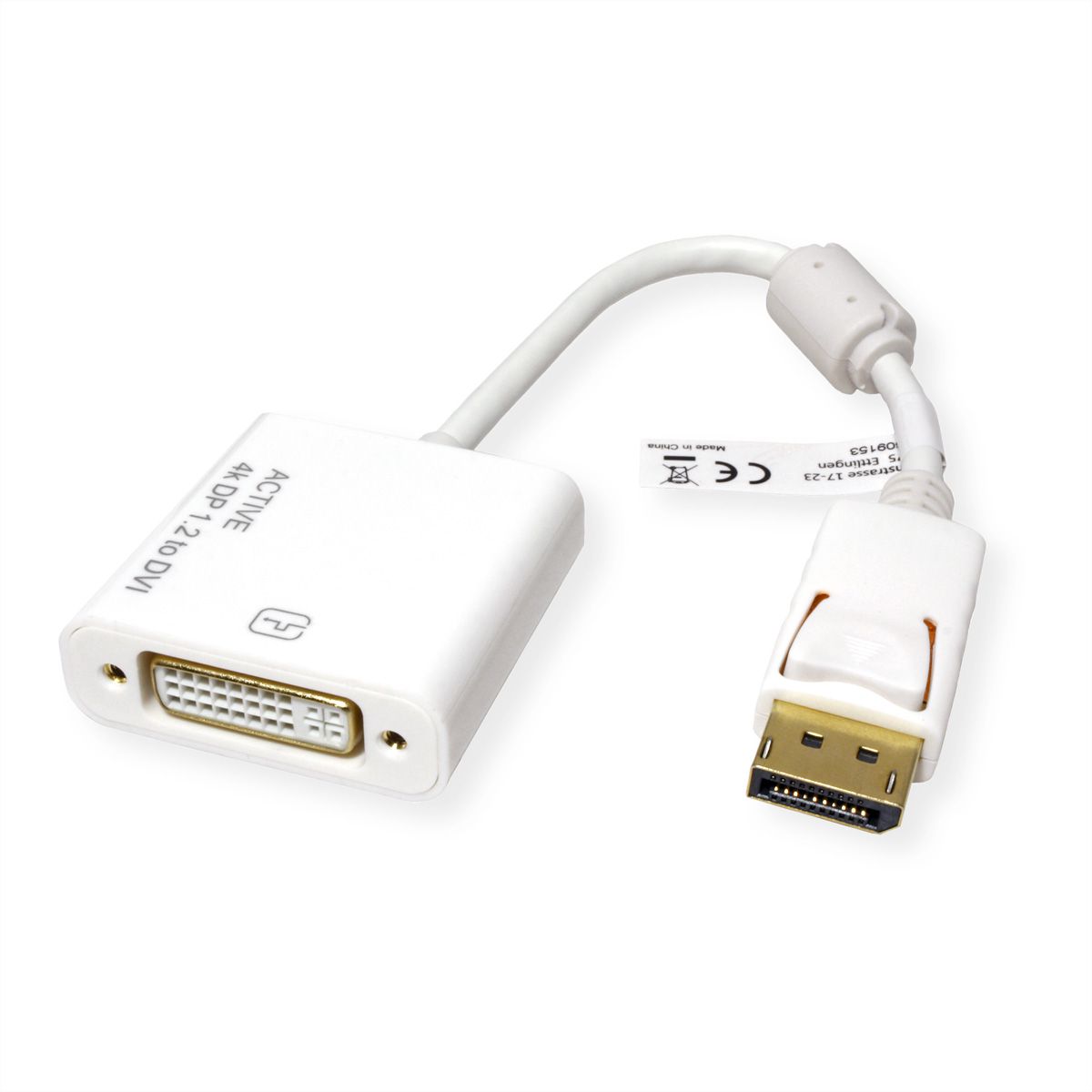 ROLINE 4K Adaptateur DisplayPort - DVI, DP M-DVI F