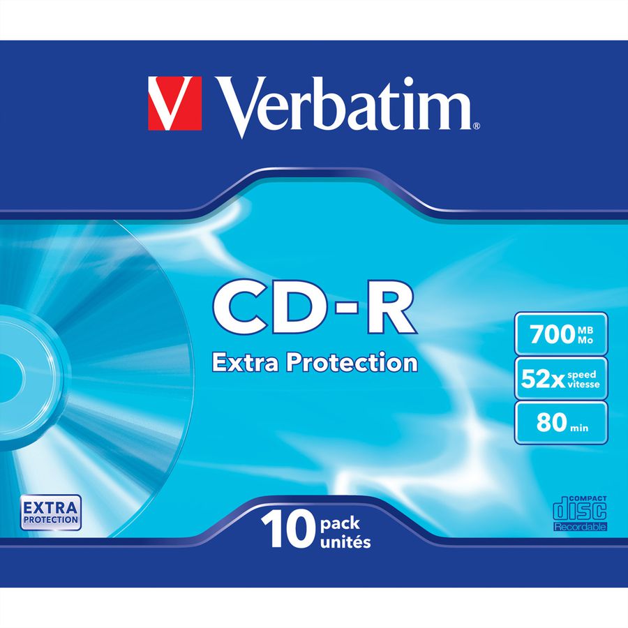 Verbatim CD-R Slim 700MB 52x 10 Pack