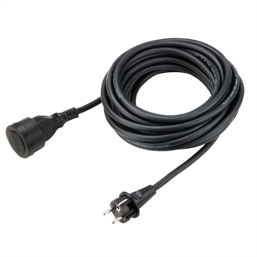 BACHMANN Câble prol. 3G1,5mm² noir, 1m, ALLEMAND, noir, 10 m