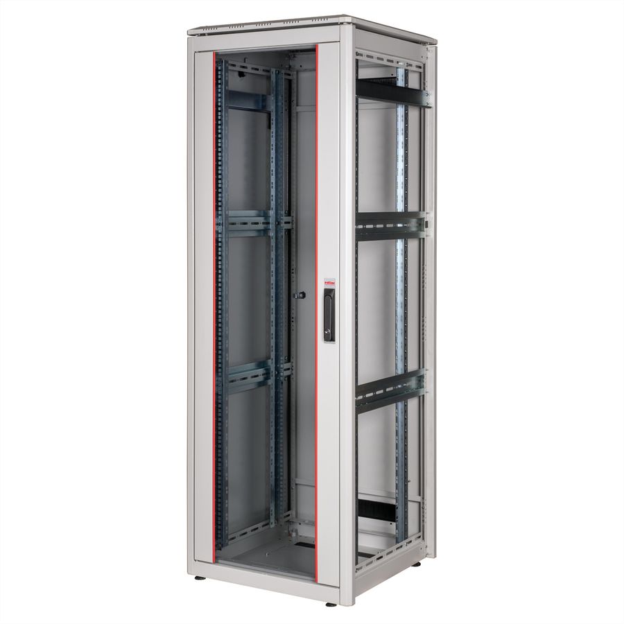 ROLINE 19" Baie réseau Pro 36U, 600x600 LxP Porte verre gris