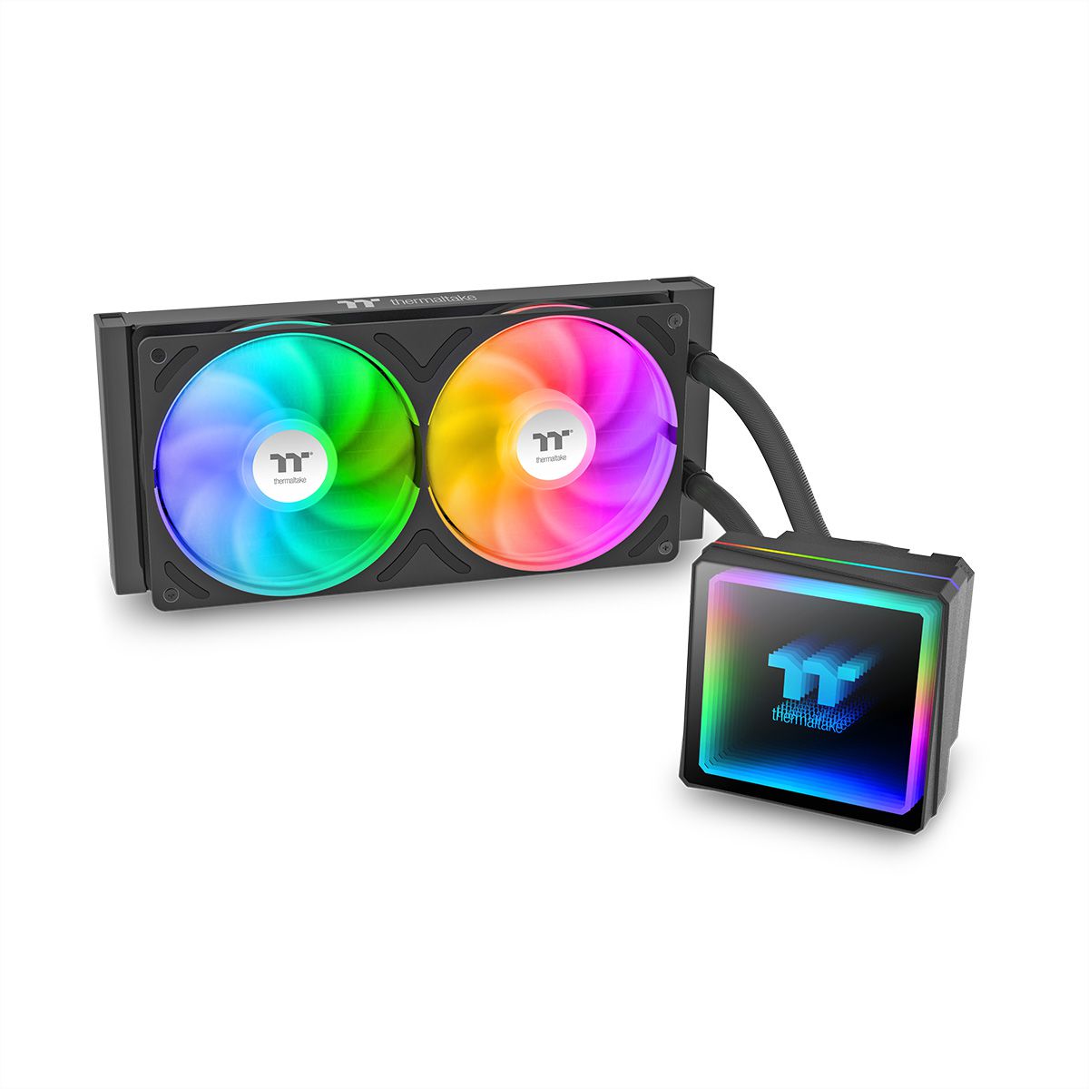 Thermaltake TH240 V3 ARGB Sync AIO CPU-Wasserkühlung, Schwarz