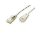 ROLINE UTP DataCenter Patchkabel Kat.6A (Class EA), LSOH, slim, grau, 2 m