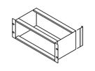 SCHROFF EuropacPRO Cornière arrière pour joint CEM en acier inoxydable pour panneau latéral, 3 U