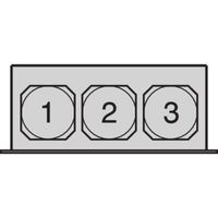 SCHROFF Boîtier d'unité de ventilation 19", 1 U pour 3 ventilateurs, 38 mm