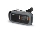 Nedis Notfallradio DAB FM mit Handkurbel Solarpanel und Powerbank, Tragbares Notfallradio fuer Notfaelle, Camping und Outdoor Anwendungen