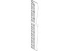 SCHROFF Varistar 19" Bande de dimensionnement pour montage sur panneau ou sur glissière, blanc, 47 U