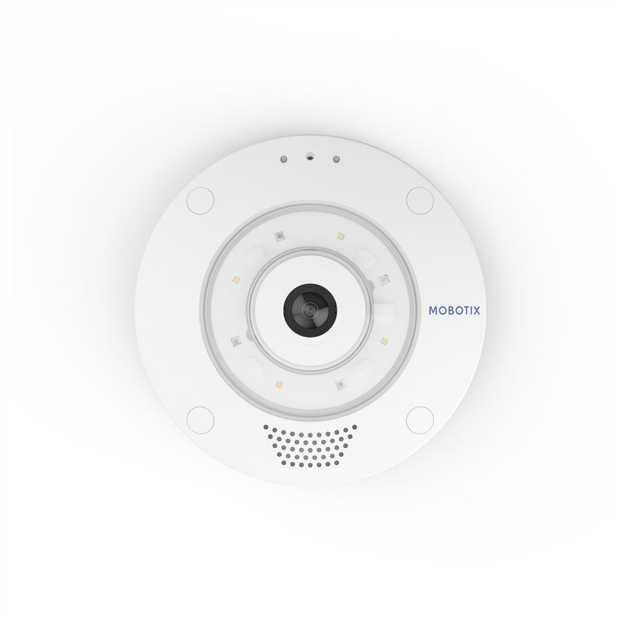 Mobotix Q71B Fisheye Kamera 12 MP, 180°/360°, Weisslicht & IR-LED bis 15m