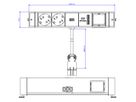 BACHMANN DESK RAIL 2x contact de protection 1x USB Charger 1x ABD