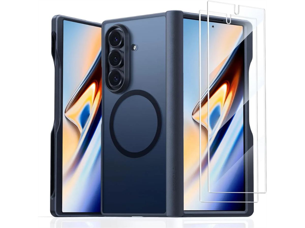 Torras Guardian Schutzhülle + Panzerglas, Samsung Z Fold7, MagSafe, schwarz, schwarz