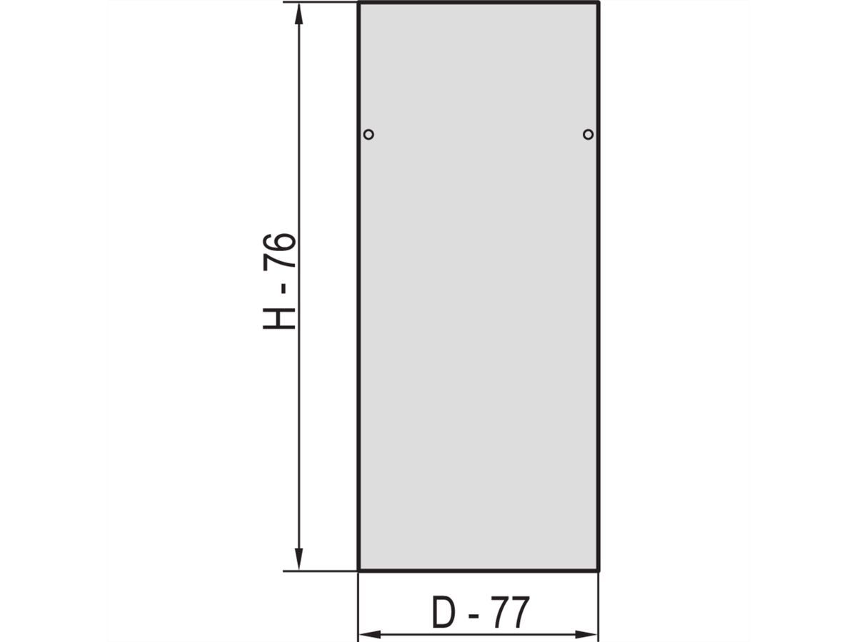 SCHROFF Seitenwand - SEITENWAND 47HE900D 7021 2ST