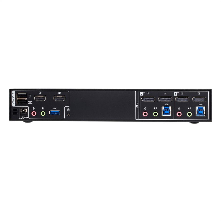 ATEN CM1942 2-Port 4K DP Dual Display Mini Matriv Boundless KVM