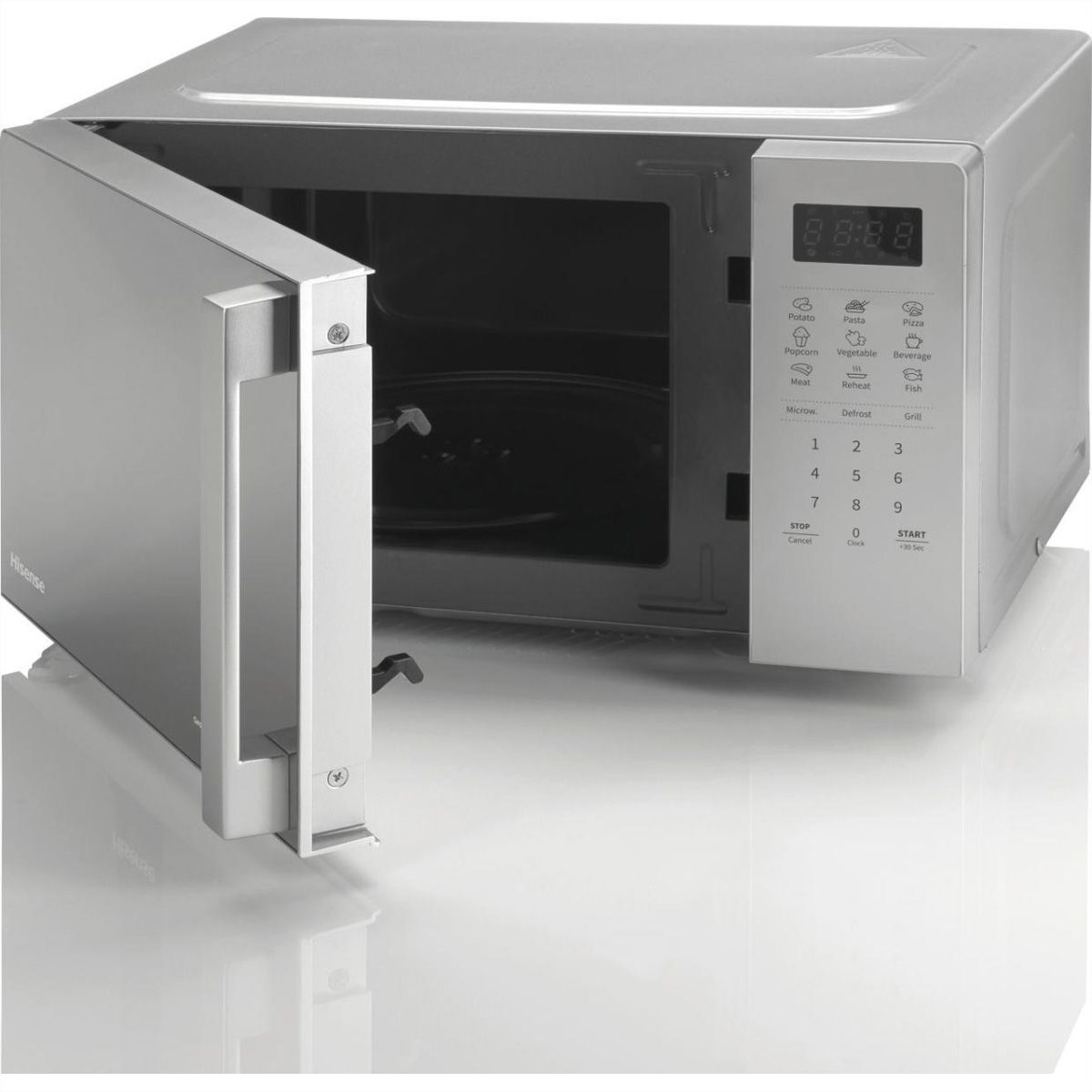 Hisense Mikrowelle H20MOMS4HG, 20L, mit Grill, silber