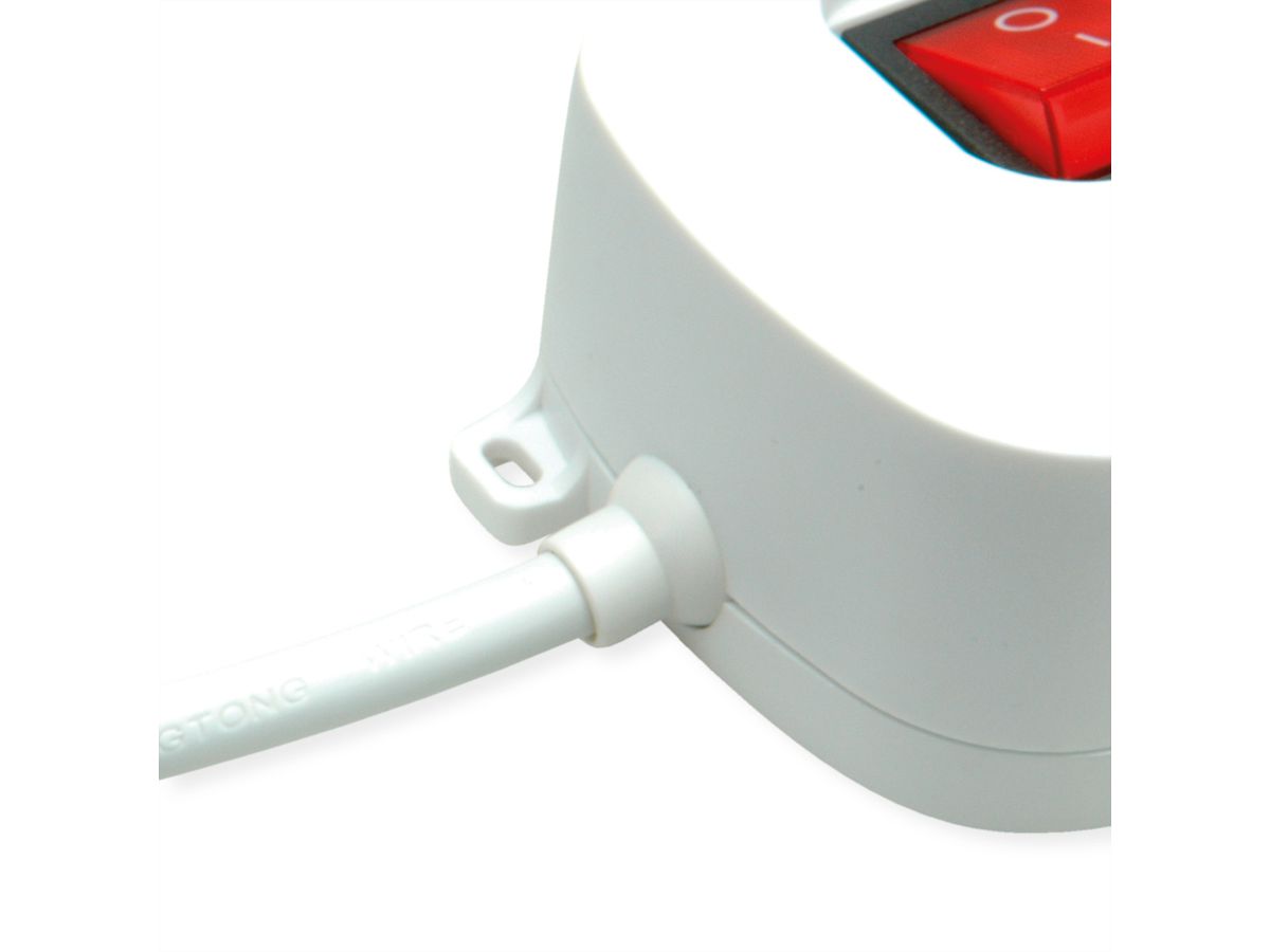 ROLINE 3-fach Steckdosenleiste mit Schalter, USB-Charger A+C, 1,5 m