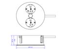 BACHMANN TWIST 2x contact de protection, embouts, fiche de montage à contact de protection, noir, 2 m