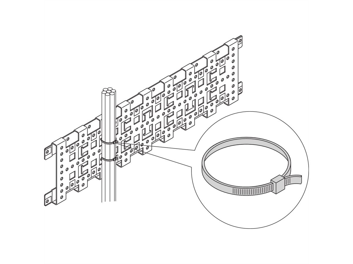 SCHROFF Kabelbinder - KABELBINDER 92MMX2.5MM(25ST)