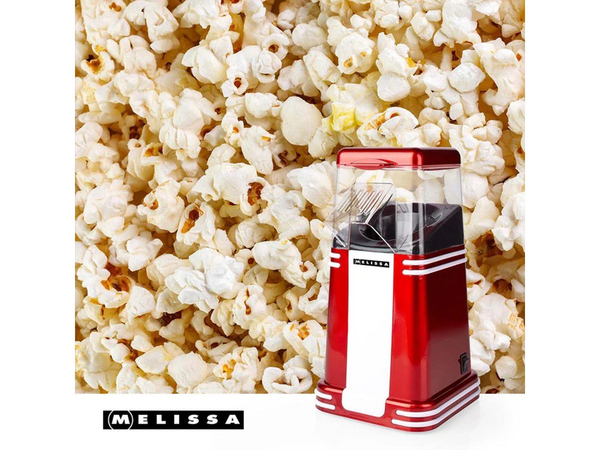 Melissa – Retro Popcorn-Maschine (Heißluft), 1200W