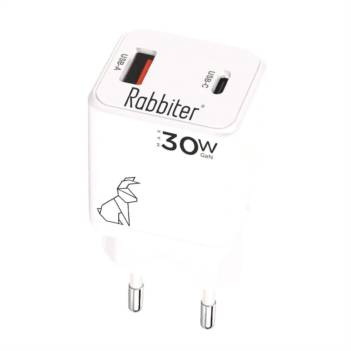 Rabbiter Power 30W Mini Dual-Charger A+C
