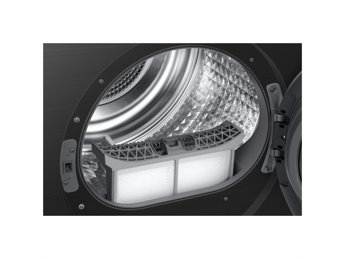 Samsung Sèche-linge DV6000, 9kg, A, AI Dry+, noir