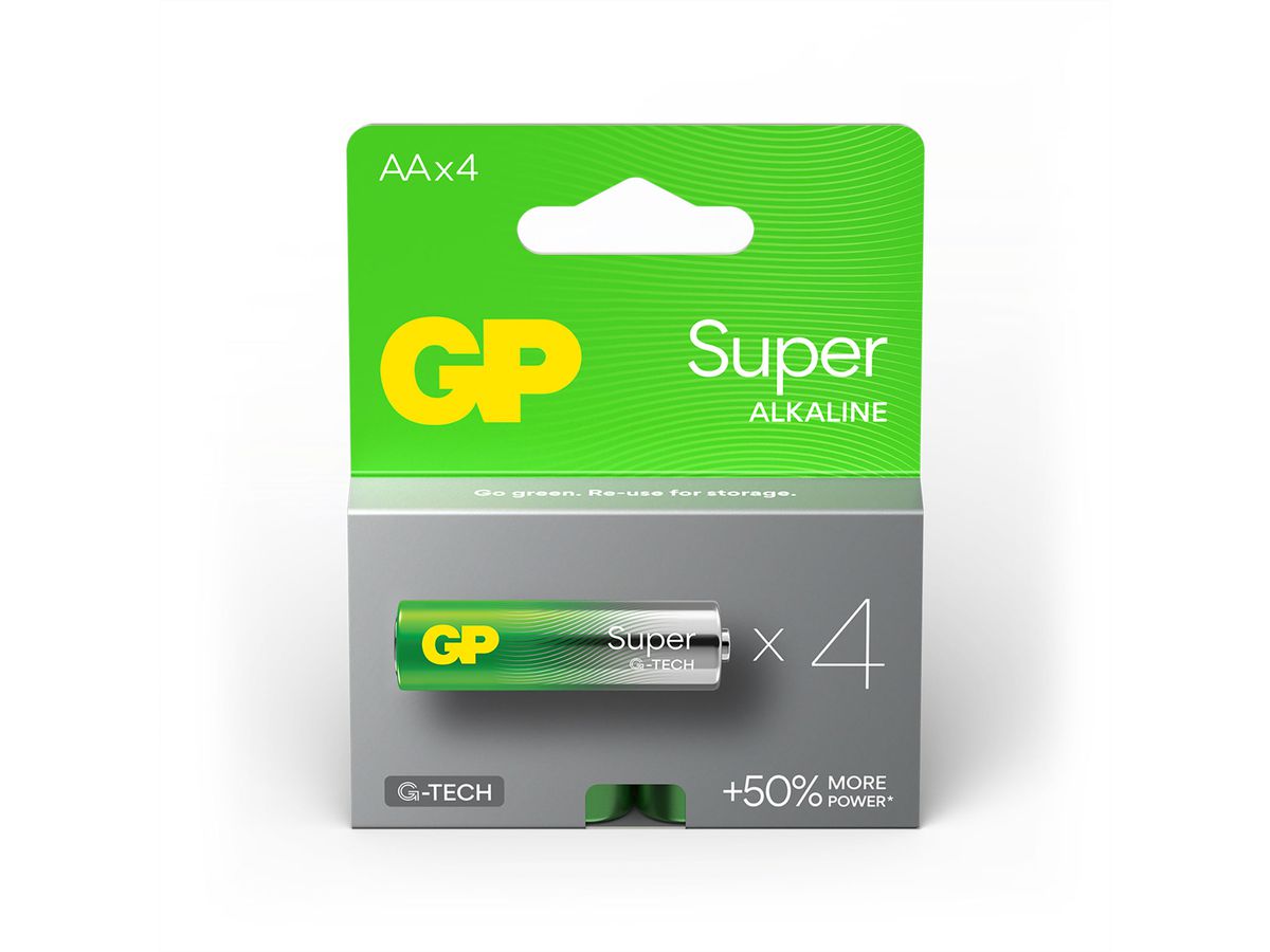 GP Batteries Super Alkaline AA 4x