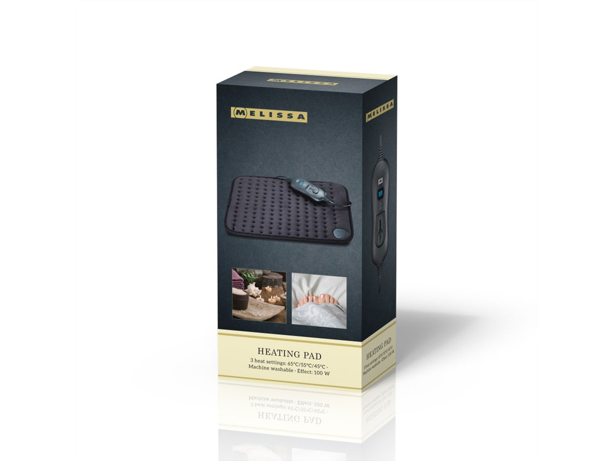 Coussin chauffant Melissa 1670051, 30x40cm, noir, 100W